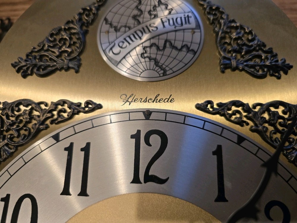 Herschede 629 Grandfather Clock Dial Movement Weights Pendulum Chimes Chains