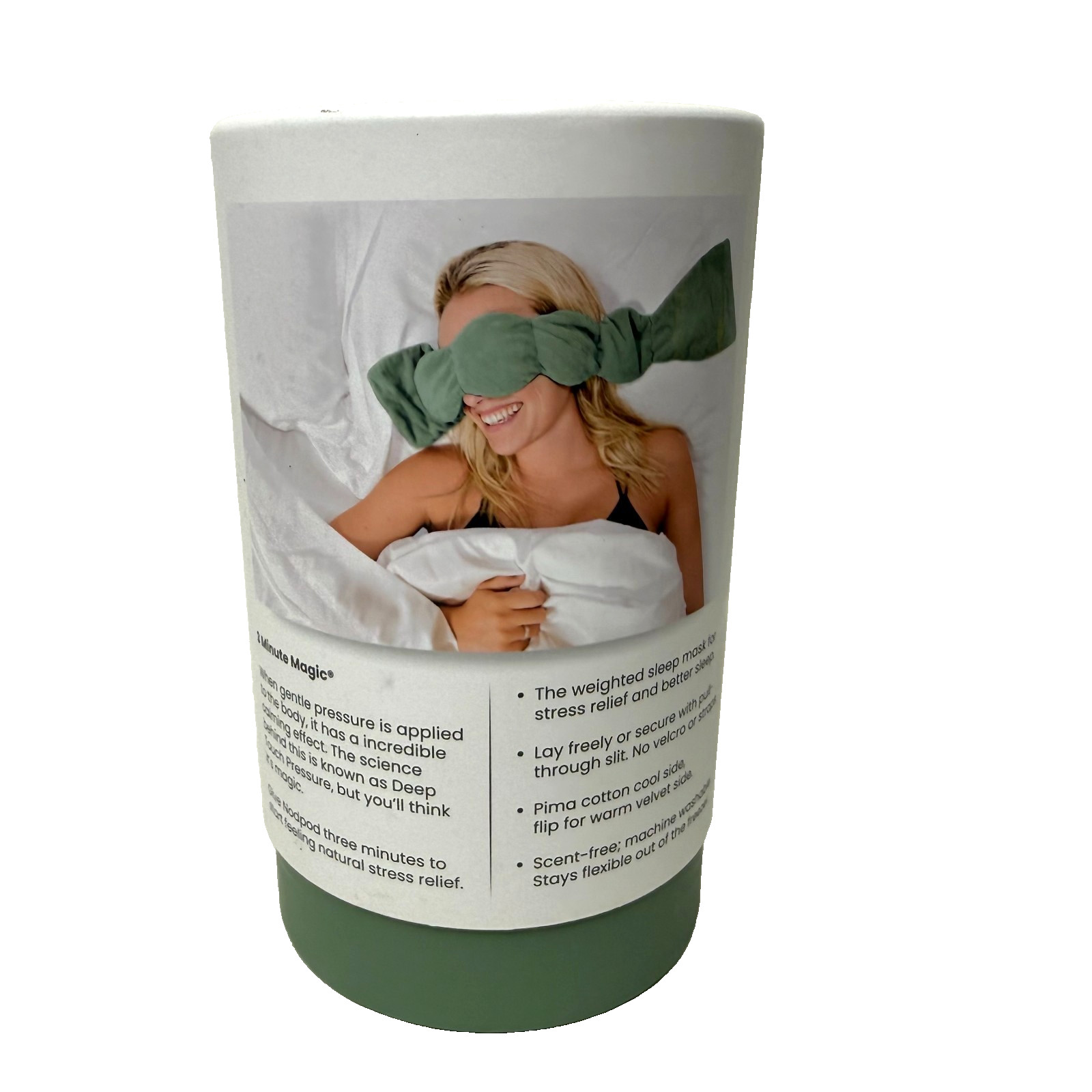 NODPOD - Weighted Blanket For Your Eyes Sleep Mask Sage Green