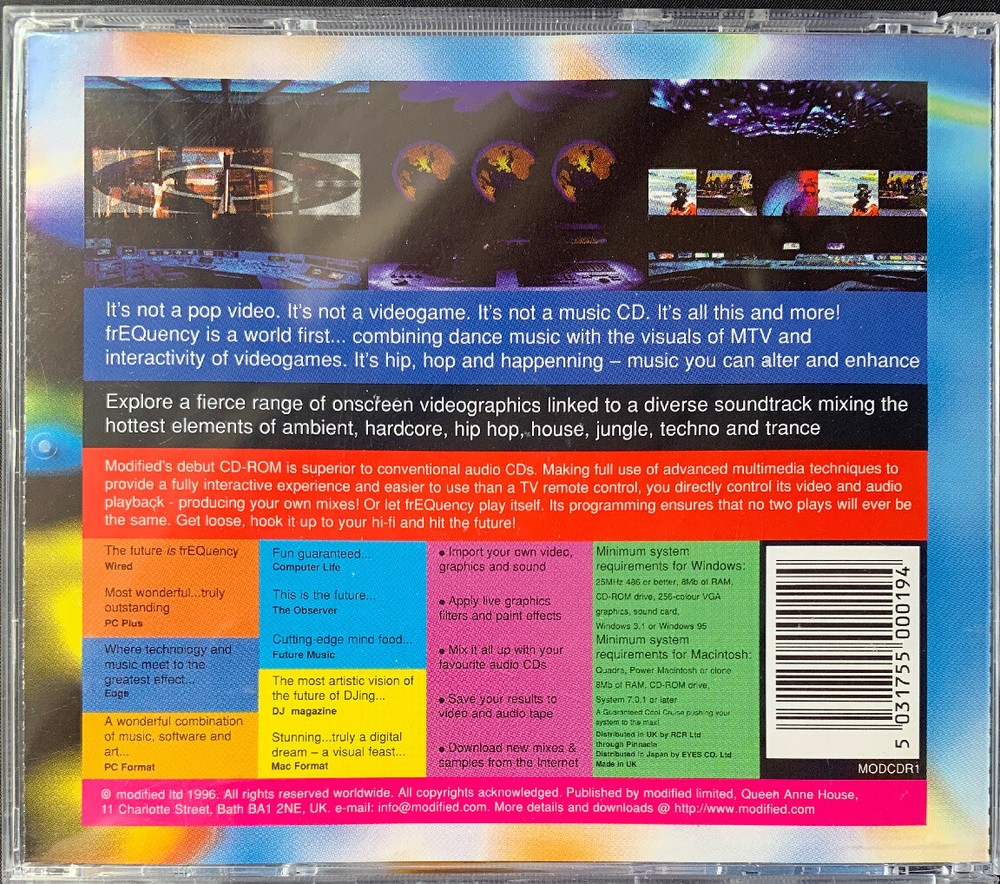 FeEQuency Modified CD-rom Win/Mac MODCDR1 1996