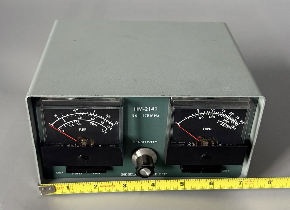 Untested — Heathkit HM-2141 Dual Wattmeter 50-175 MHz — See Description
