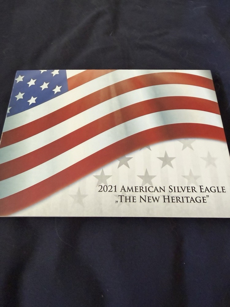 Silver 2021 American Eagles The New Heritage Set Numbered 0182 2 Coins