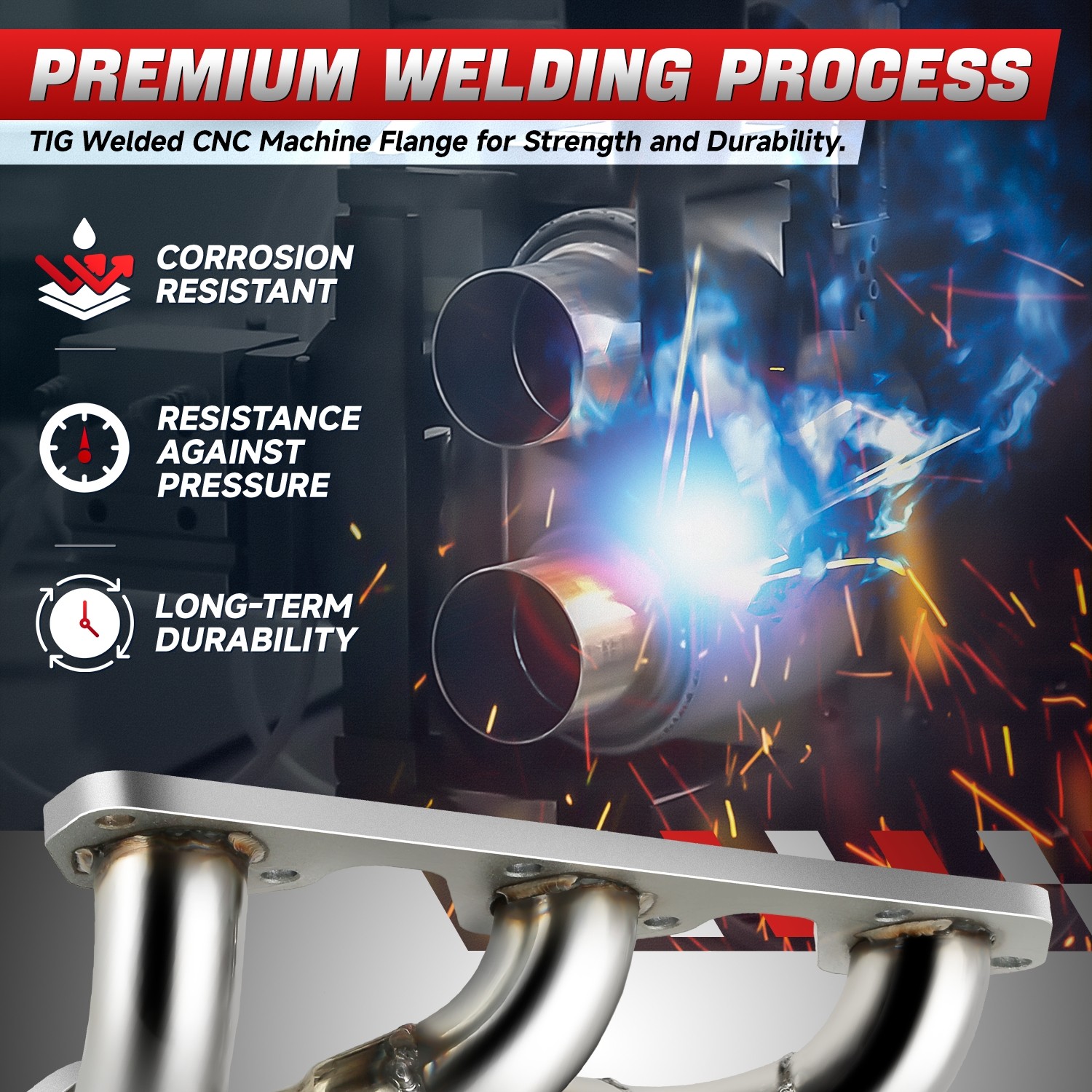 Pair 3-1 Shorty Exhaust Manifold Header For 2007-2011 Jeep Wrangler Jk 3.8L V6