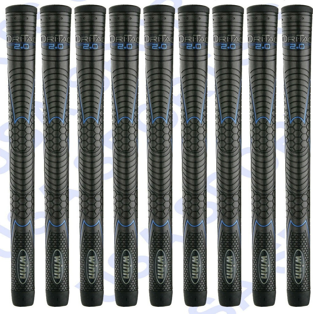 Winn DRI-TAC 2.0 MIDSIZE Jet Black Golf Grip - 62DT-JBK