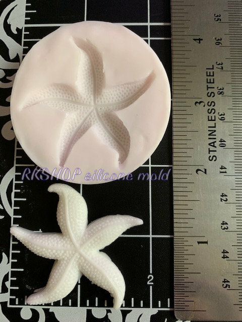 Starfish-Seashell handmade silicone mold for crafts