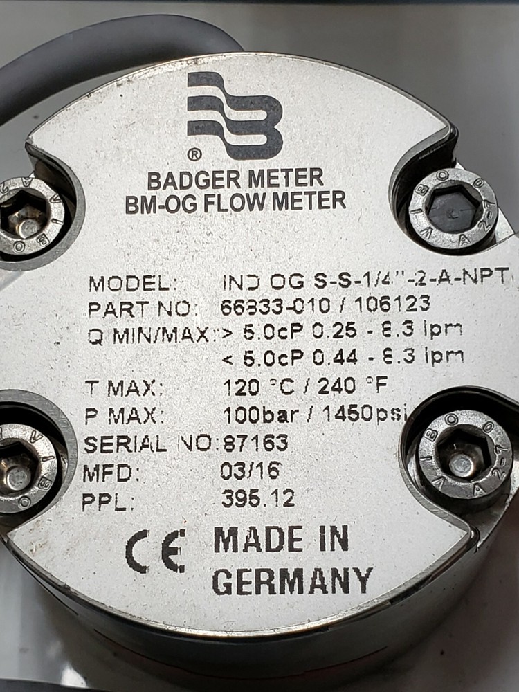 Total Meter Services AIS Flow Meter Badger Meter BM-OG Flow Meter