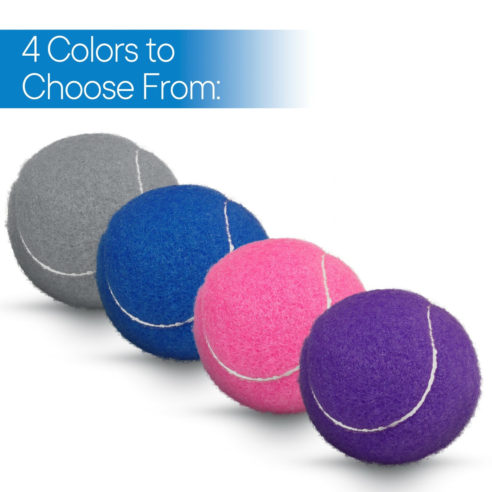 RMS Precut Tennis Walker Glide Balls (Walker Glides) - 4 Colors to choose from