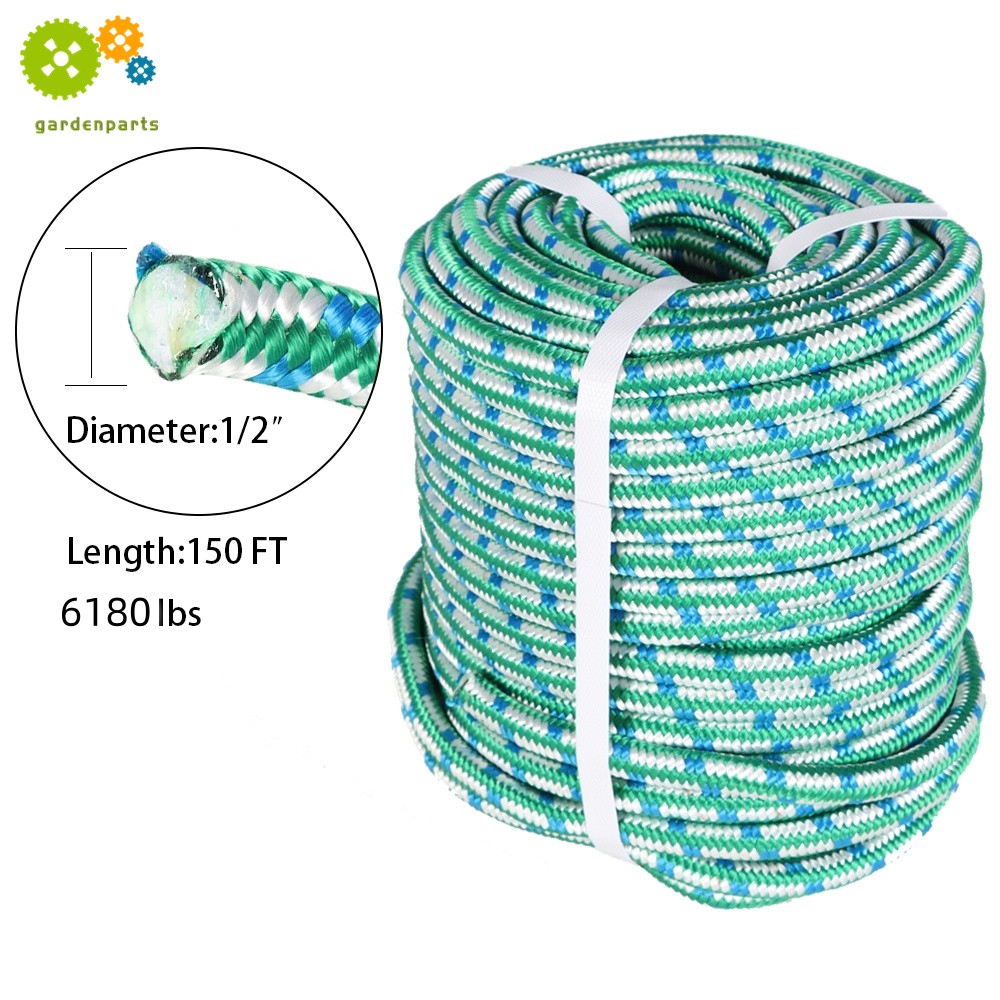 1/2" x 150' FT Durability Braid Arborist Tree  Rope Nylon Polyester Rope