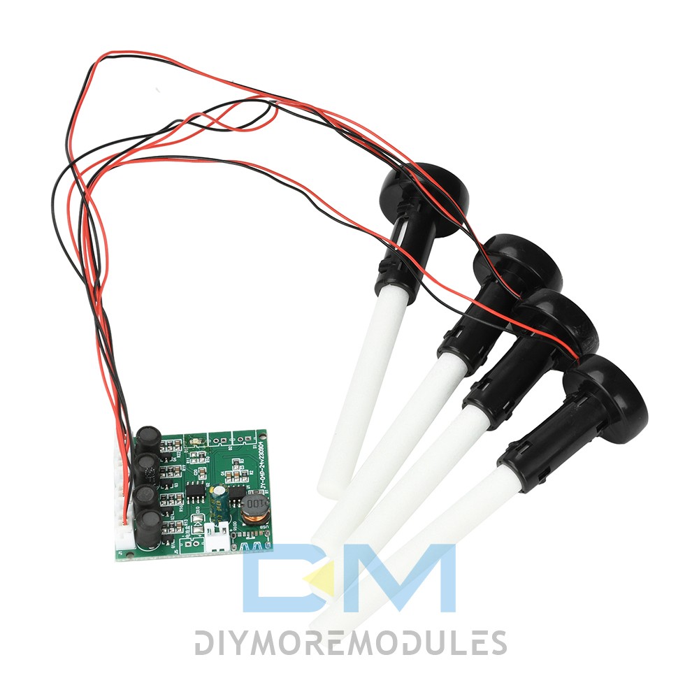 DC6-24V 4-Nozzle Spray Humidifier Atomization Module DIY Ultrasonic Atomizer Kit
