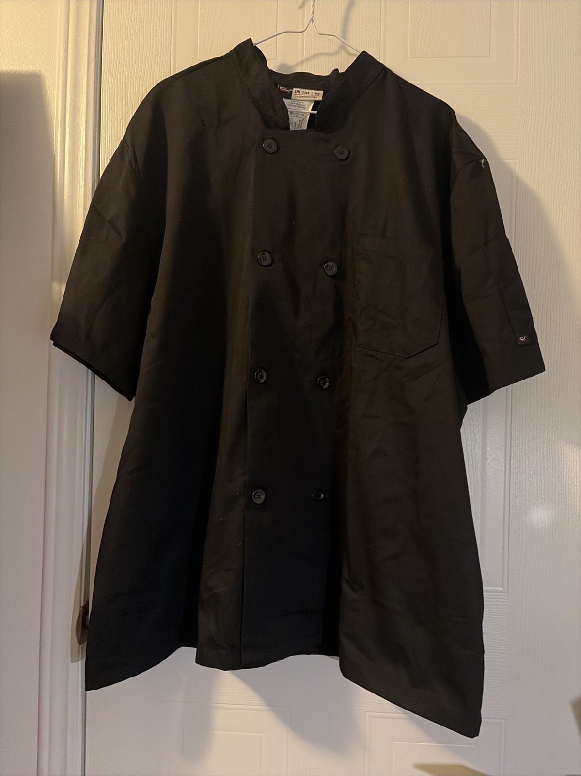 On The Line Black 2XL Chefs Coat