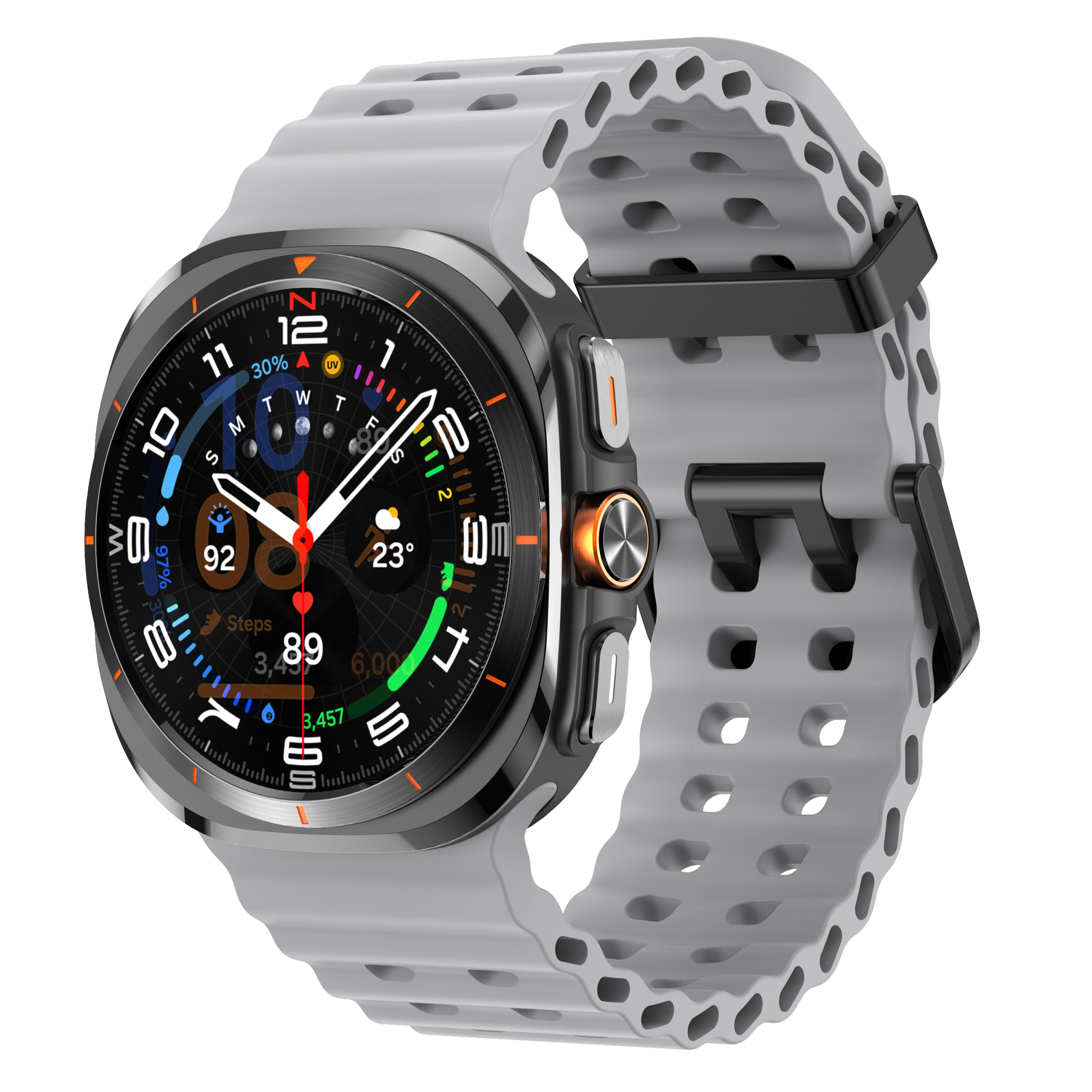 NEW Sport Soft Silicone Band for Samsung Galaxy Watch 7 Ultra 47mm NO Gaps Strap