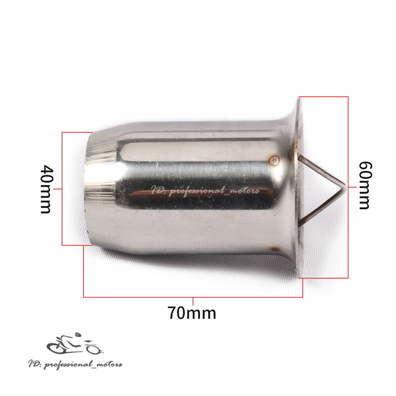 60mm Universal Exhaust Baffle Muffler DB Killer Insert Link Pipe Silencer 2.36"