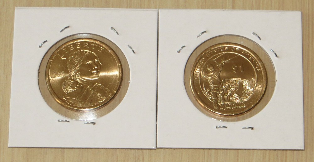 2015pd US Mint Native Americans Dollar 10P13-14 Mohawk Iron Workers