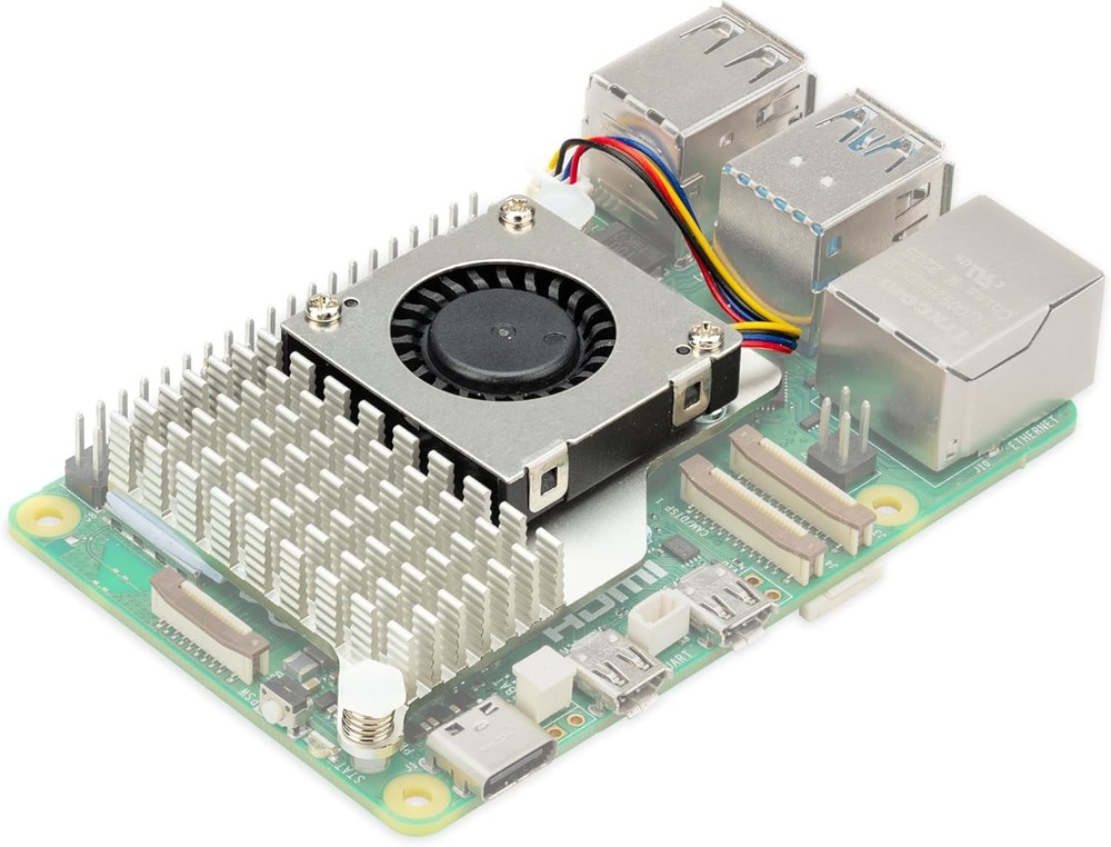 Raspberry Pi 5 Active Cooler - Aluminum Heatsink - SC1148