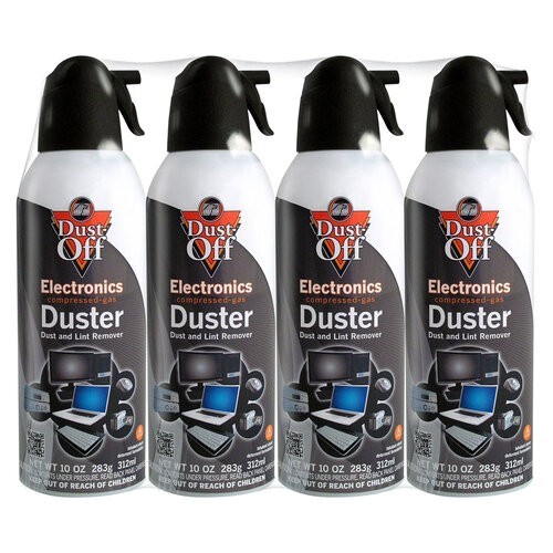 Falcon Dust-Off Electronics Compressed Gas Duster, 10oz - 4 Pack