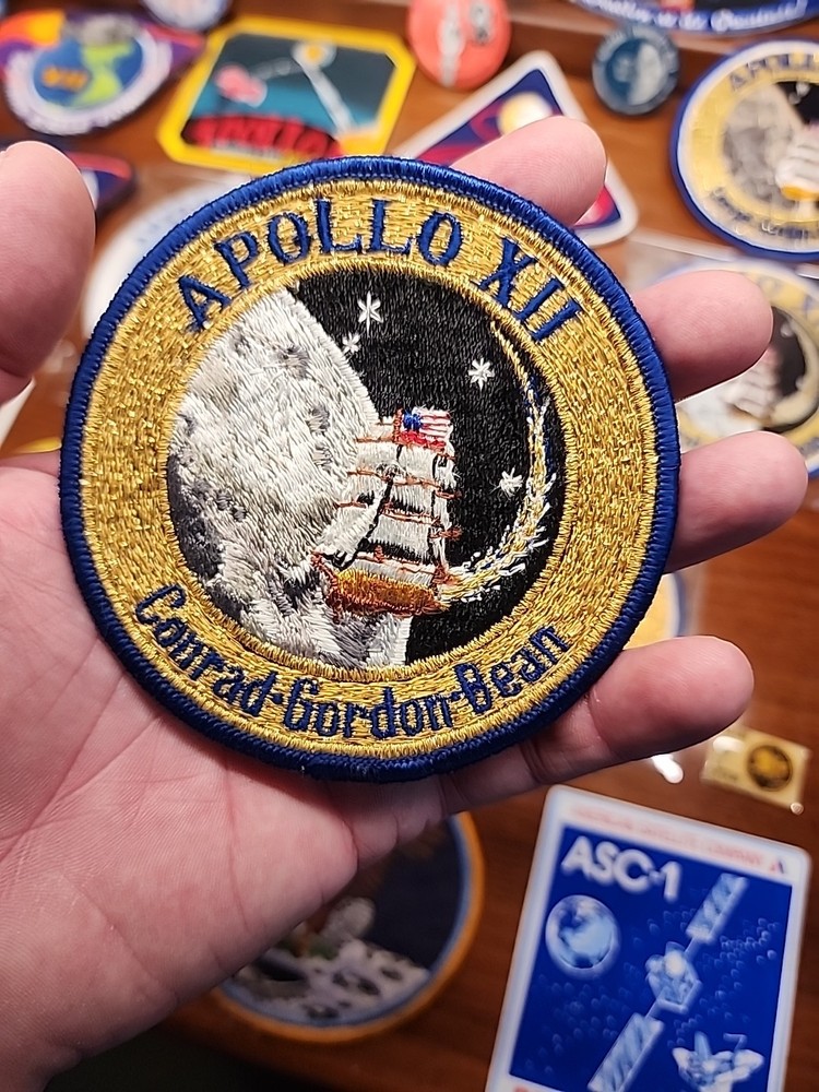 NASA Apollo 12 First Designed Patch. Also Known As Sparky.