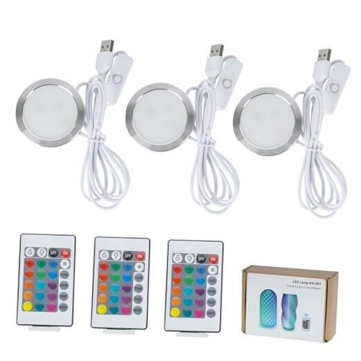3PCS Remote Control RGB LED Lamp Kit 001 for Bambu 3PCS RGB LED Lamp Kit 001