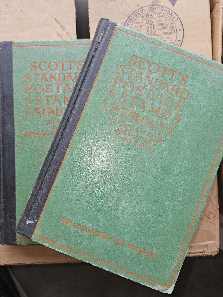 1952 Vol. I & II Scott Standard Postage Stamp Catalog Hardback
