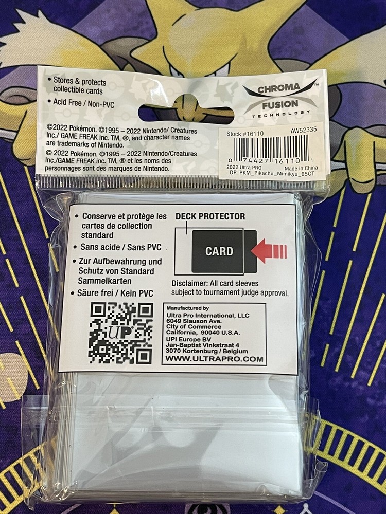 Pokemon Ultra Pro Deck Protector Sleeves - Pikachu & Mimikyu