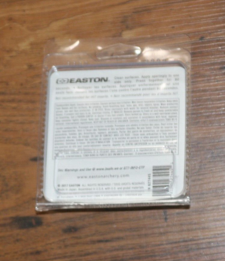 Easton Universal Archery Adhesive 2 Pack. NIP