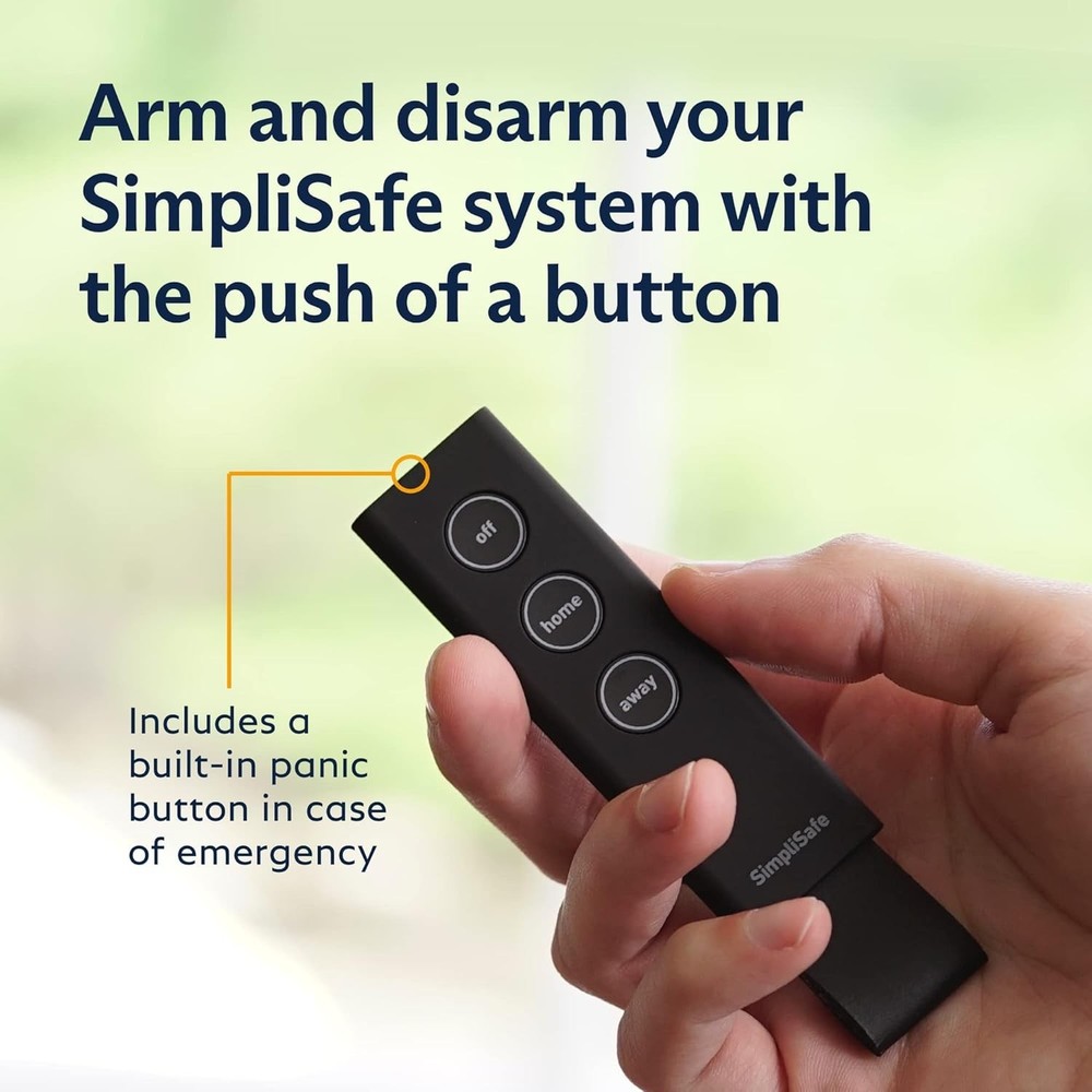 KeyFob Remote Security Control with Panic Button - Simplisafe Compatible