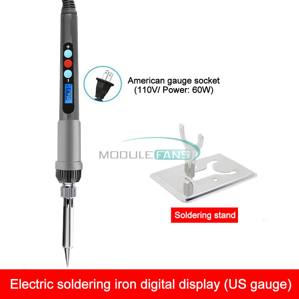 60W Electric Soldering Iron Kit Adjustable Temperature Welding Solder Tool