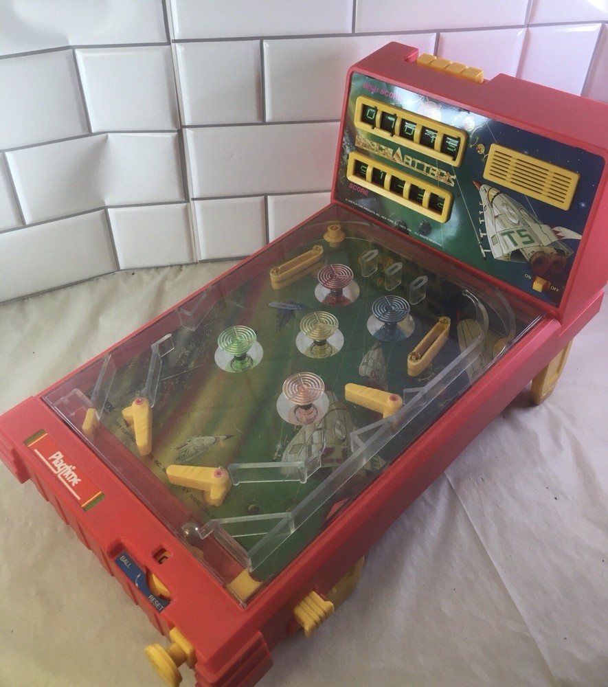 Space Attack 1989 Playtime Products Tabletop Pinball Machine