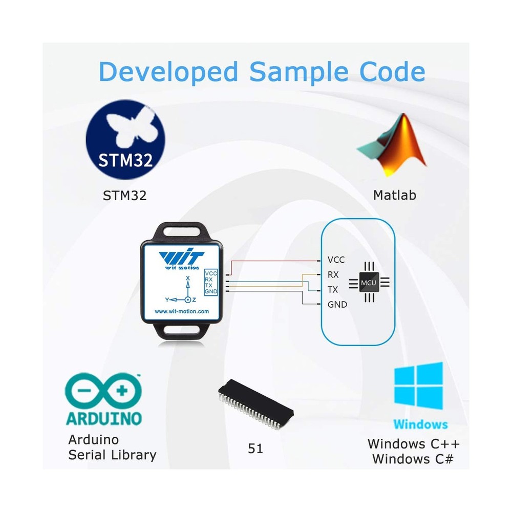 【WT901C-232 9-Axis Vibration Inclinometer】High-Stability Accelerat