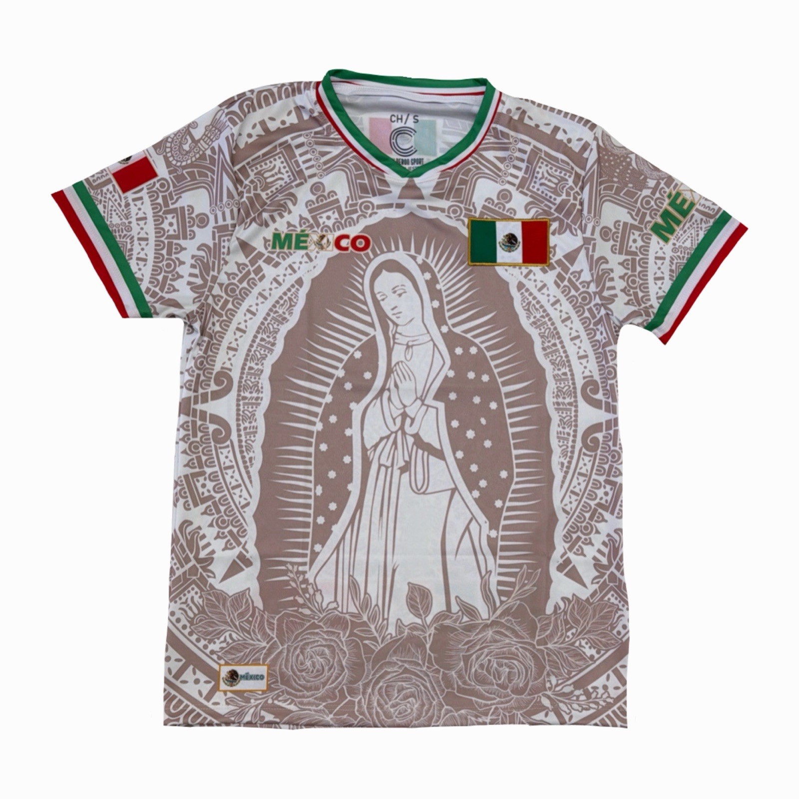 VIRGENCITA Mexico Jersey Unisex Brown Color