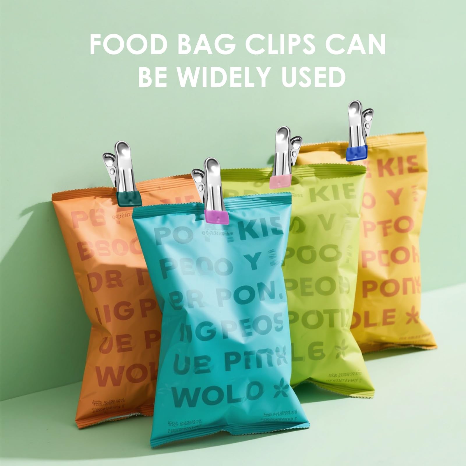 36 Pack Heavy Duty Clothes Pins, 2.17-Inch Stainless Steel Chip Clips, Multip...