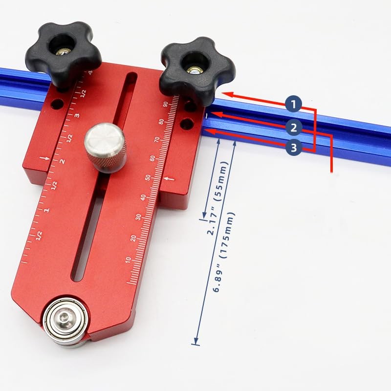 TRUTOPWAY Thin Rip Table Saw Jig Guide, Woodworking for Thin Strips Cuts, Fit...