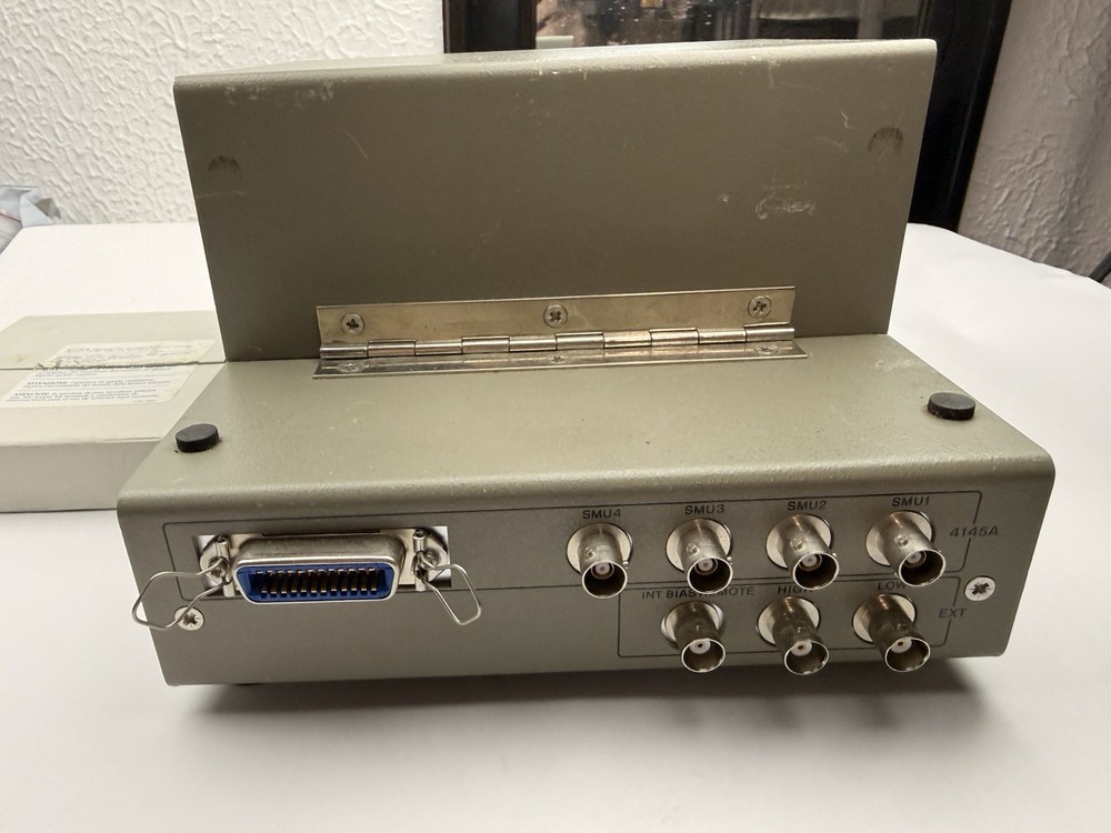 HP 4145A Semiconductor Parameter COME WITH HP 16058A TEST FIXTURE Whit Software