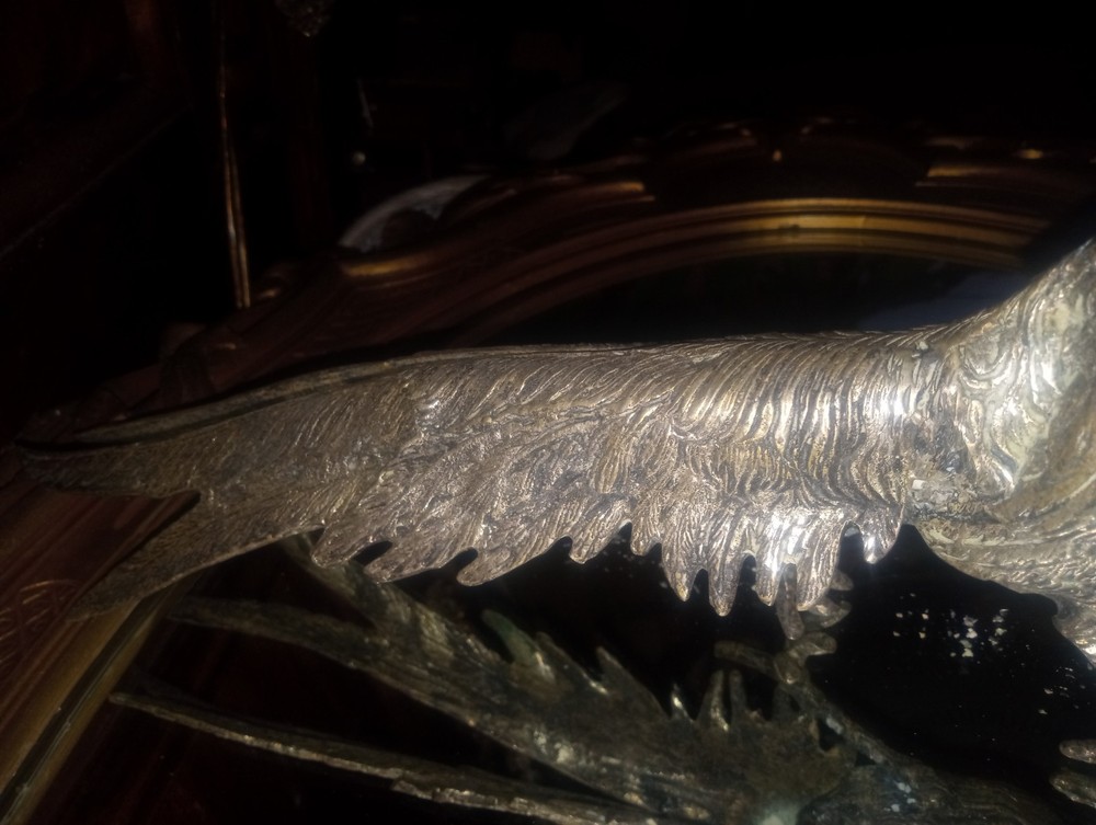 Silver Plated Pheasant Menu Holder Italy