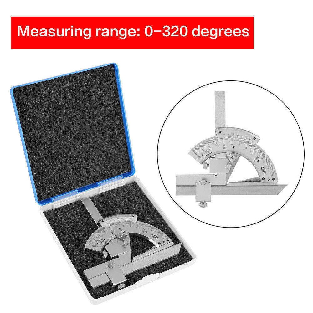 Precision 0-320° Angle Measuring Finder Bevel Protractor Tool Ruler Gauge CS