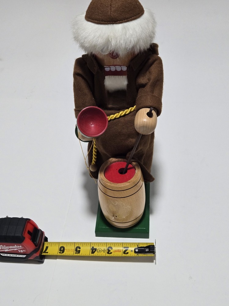 Vintage Steinbach German Nutcracker - Bacchus Monk Wine Maker S667 Retired READ