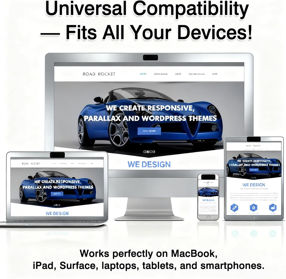 Webcam Cover Slide (6-Pack) – Extra-Large Privacy Shield for Laptop, Tablet, PC