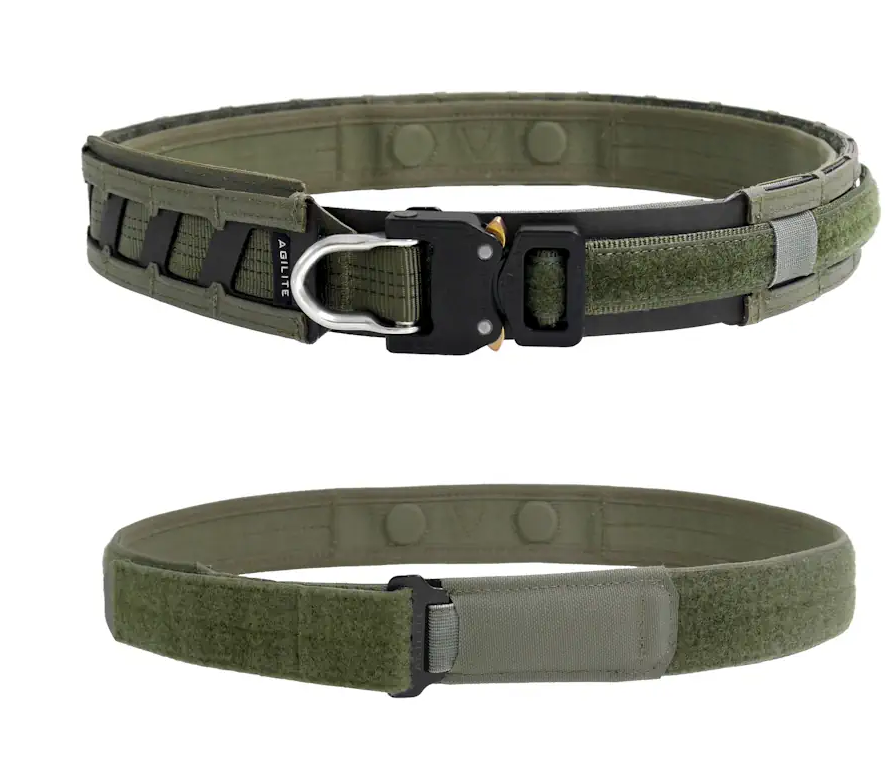AGILITE MAGNETIX TACTICAL BATTLE BELT-magnetic alignment system RANGER GREEN