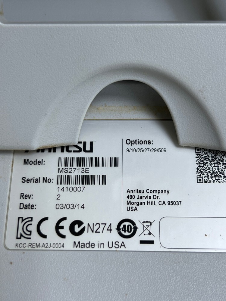 ANRITSU MS2713E SPECTRUM MASTER (FOR PARTS)