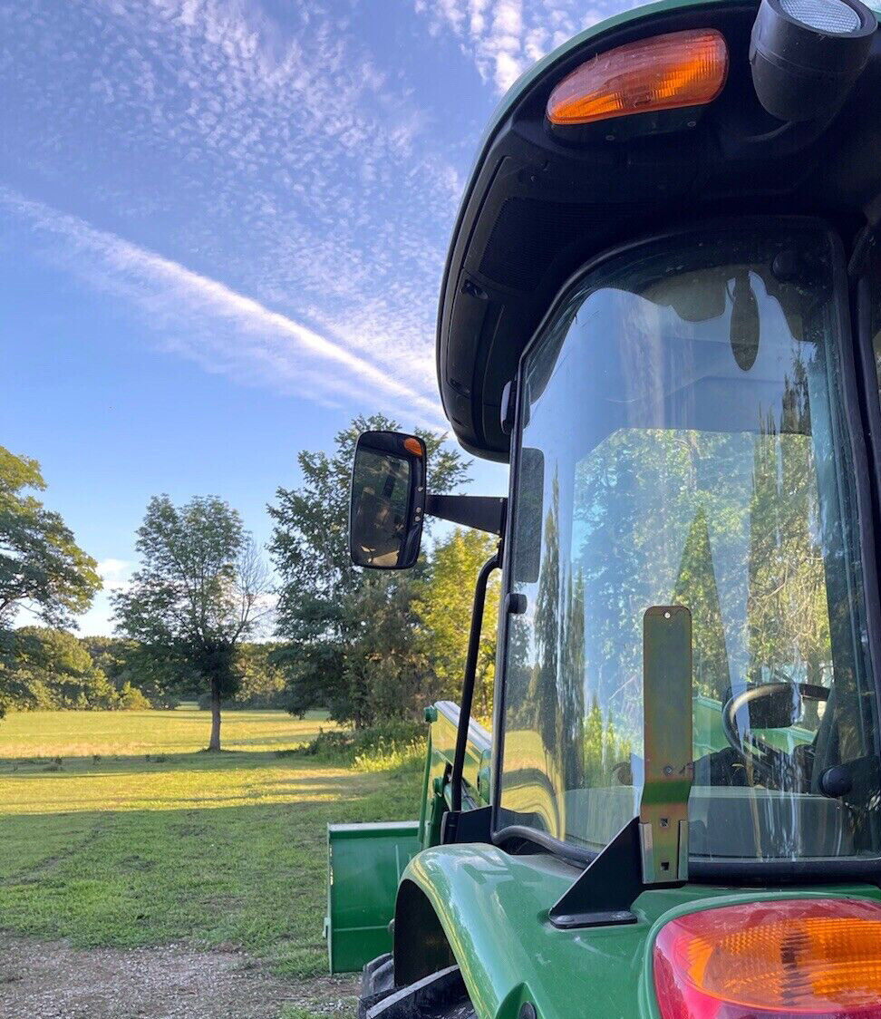 Left +Right Rearview Mirror Set Fit For John Deere 5000 & 6000 Series Tractors