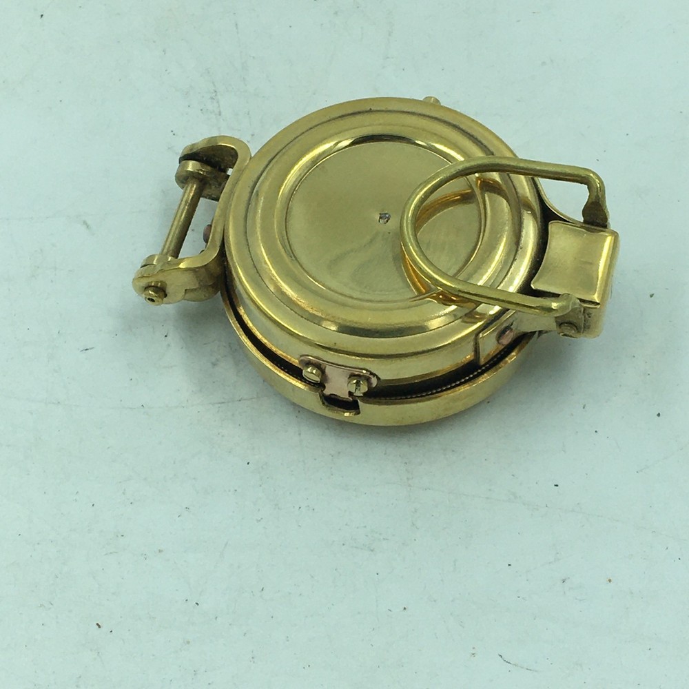 Authentic Military Brass Pocket Compass, Camping, Hiking, Fully Functional