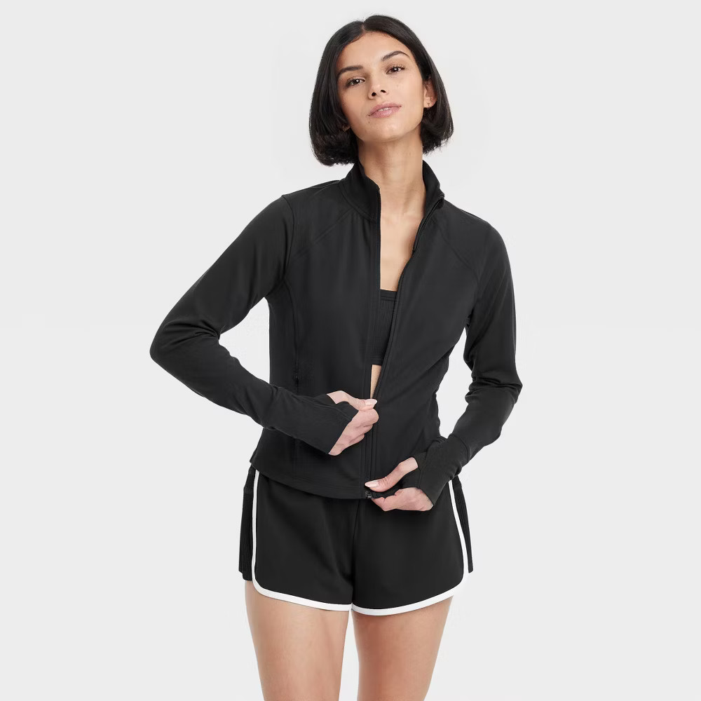 Women's Dynamic Flex Full Zip Jacket - All In Motion Black M