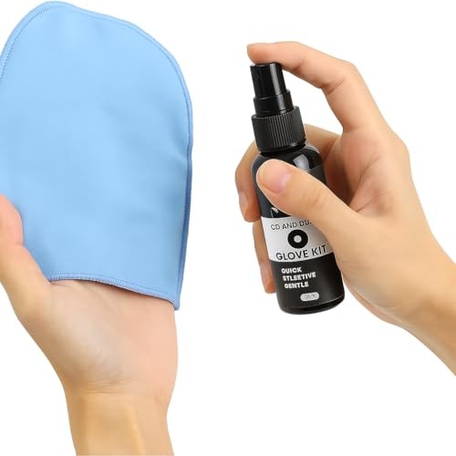 CD DVD Disc Cleaner Kit – Includes Cleaning Solution, Microfiber Anti-Static