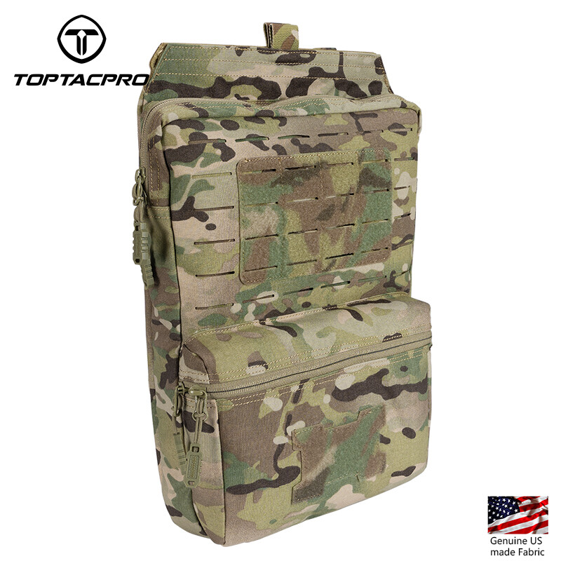 TOPTACPRO Tactical Hydration Backpack 2L MOLLE Water Bag Hydration Pouch Airsoft