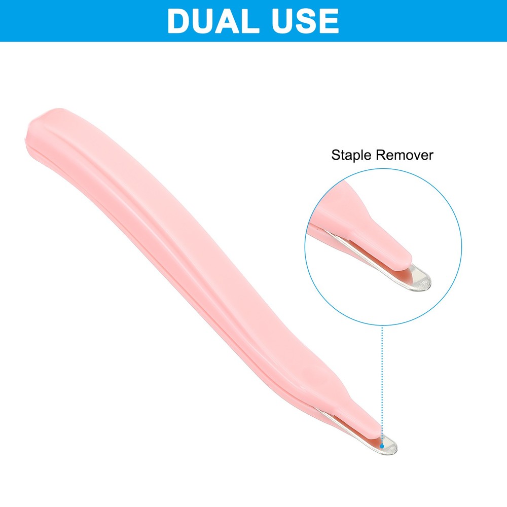 Staple Remover, Magnetic Staple Puller Removal Tool, Pink