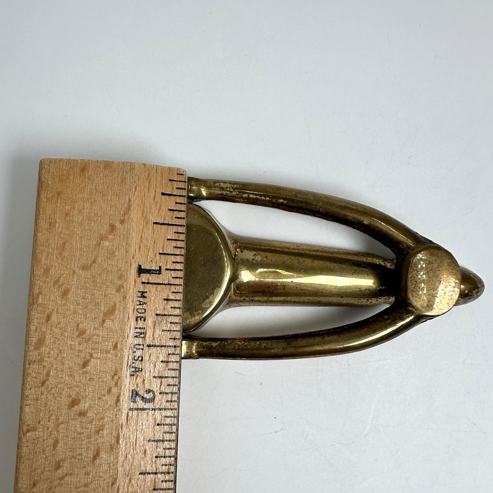 Vintage Solid Brass Door Knocker 4 x 1.5 Inch Classic Hardware Architectural