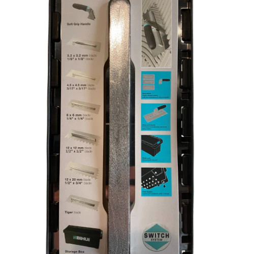 BIHUI Stainless Steel Notched Trowel Set PTSJA8