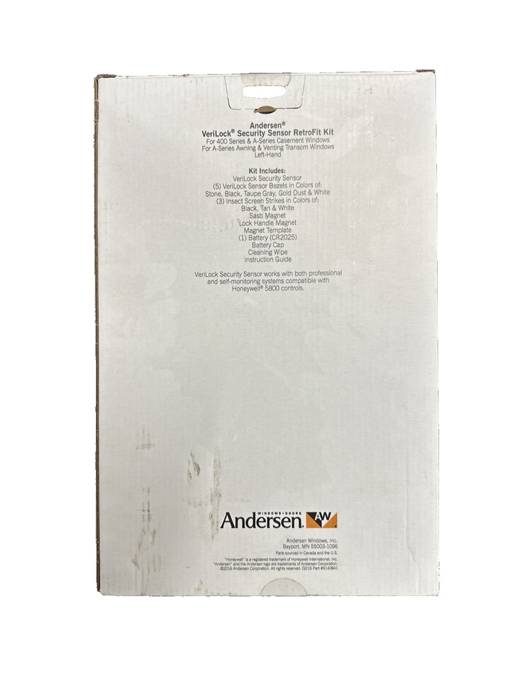 Andersen Verilock Security Sensor Kit For 400 & A-Series Windows, Left-Hand