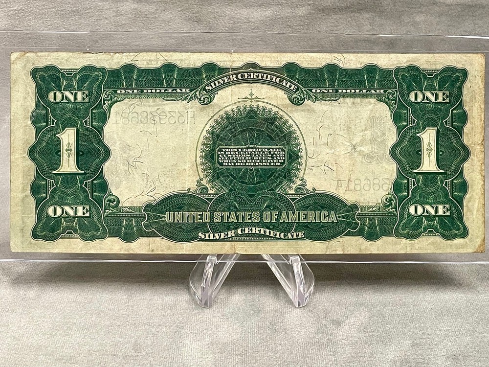 1899 USA $1 SILVER CERTIFICATE BLACK EAGLE LARGE NOTE