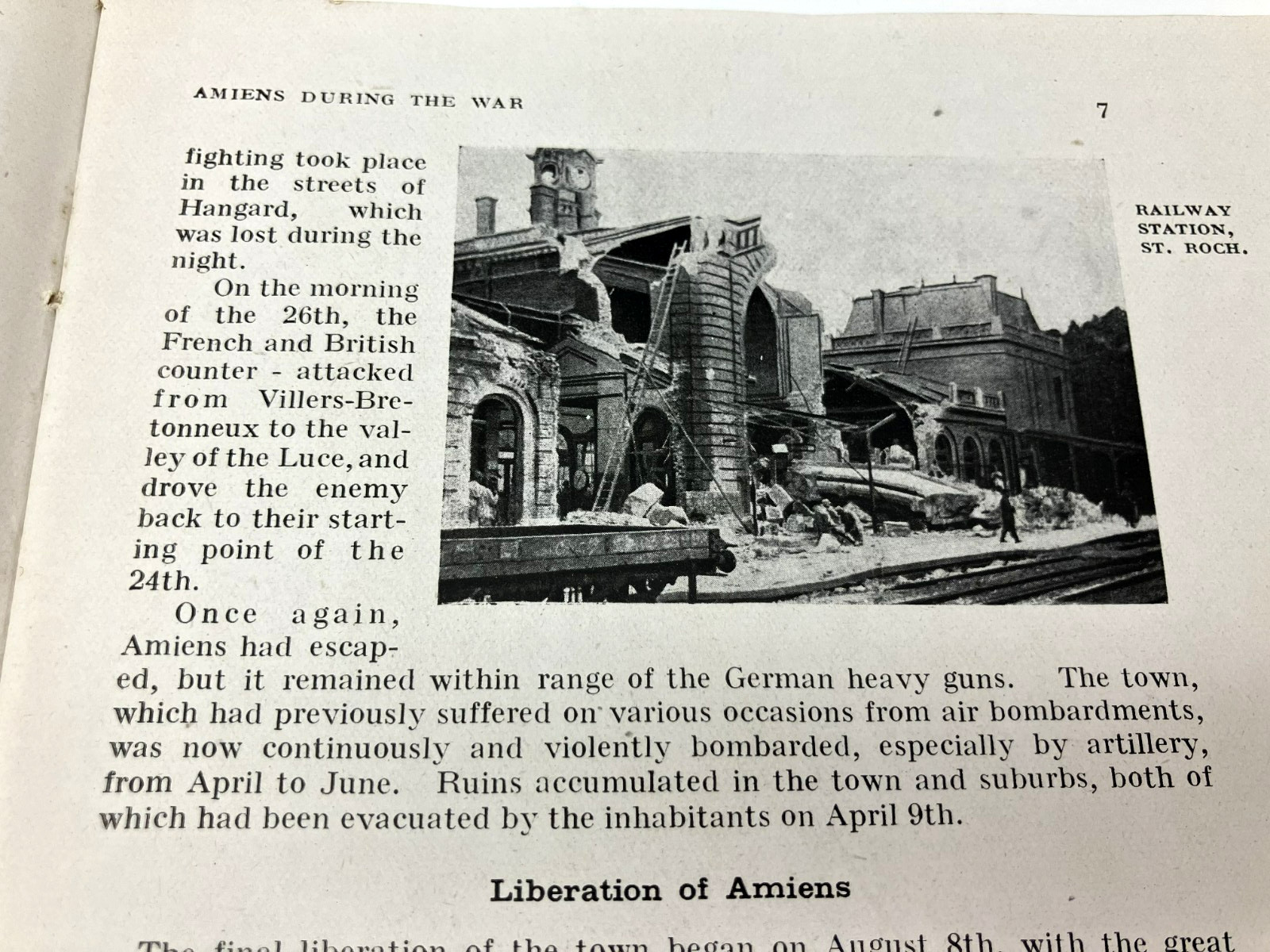 Antique 1919 WWI AMIENS Before And During The War Michelin Illustrated Guide