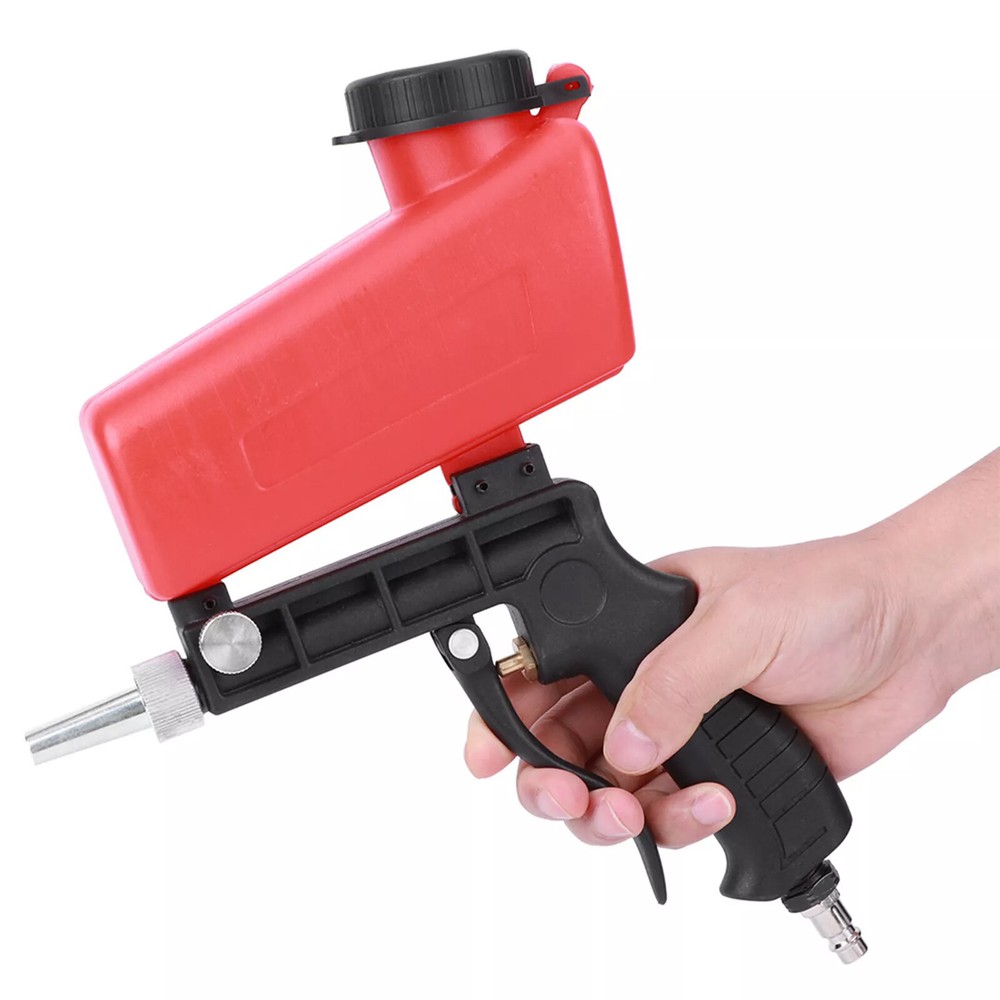 1/4" Pneumatic Sandblasting Machine Handheld Spray Mini Sandblaster Hand Tool