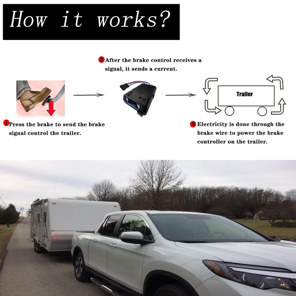 Brake Controller Digital Electric Trailer Brake Controller Easily Control Traile